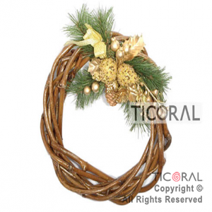 CORONA HS541 RAMAS NAVIDAD DECORADA x 1